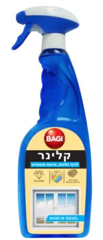 קלינר – לניקוי חלונות מראות ומשטחים 750 מ"ל.